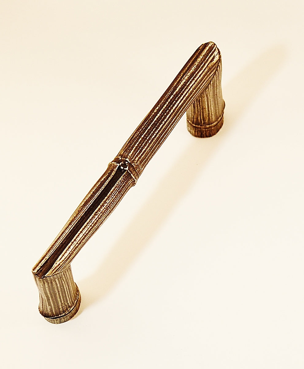 Reeded Bamboo Pull 6 Inches Back/Back